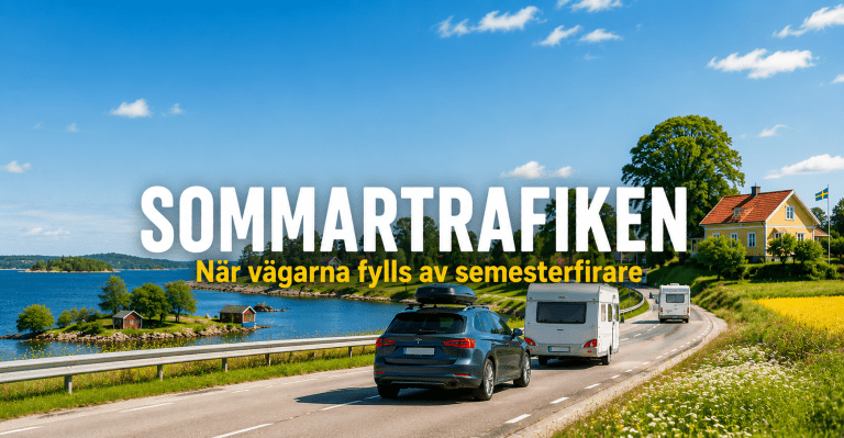 Sommartrafiken – när vägarna fylls av semesterfirare