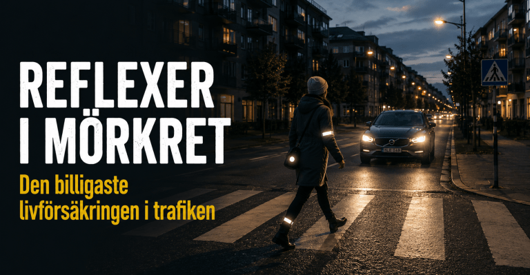 Reflexer i mörkret – den billigaste livförsäkringen i trafiken