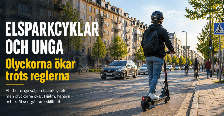 Elsparkcyklar och unga – olyckorna ökar trots reglerna