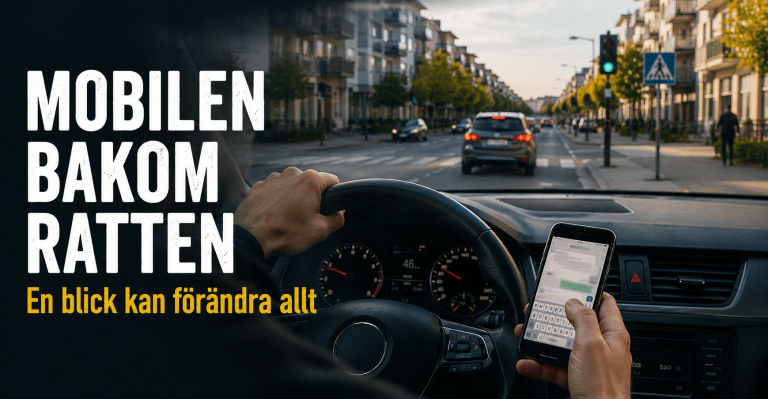Mobilen bakom ratten – en blick kan förändra allt