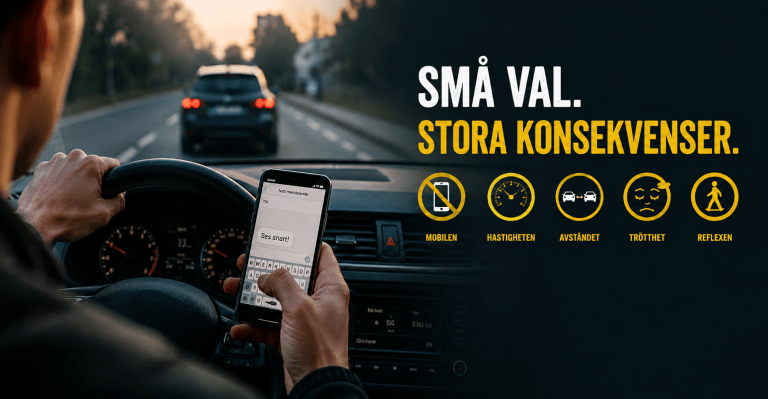 10 trafikvanor som ökar risken för olyckor – utan att du tänker på det